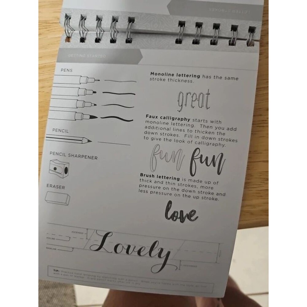 American Crafts Practice Hand Lettering Beginner’s Guide - Picture 3 of 3